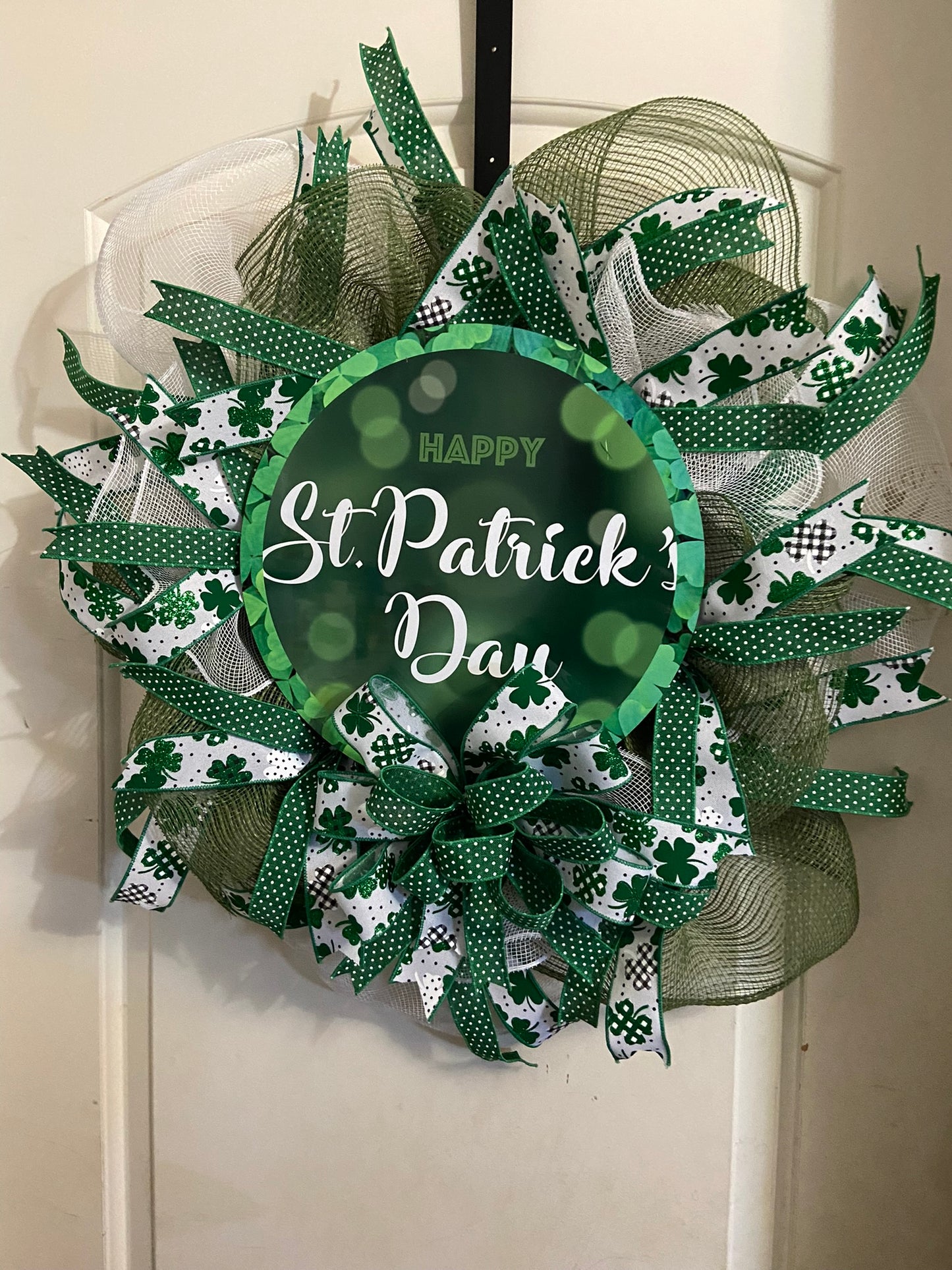 St. Patrick's Day Mesh Wreath