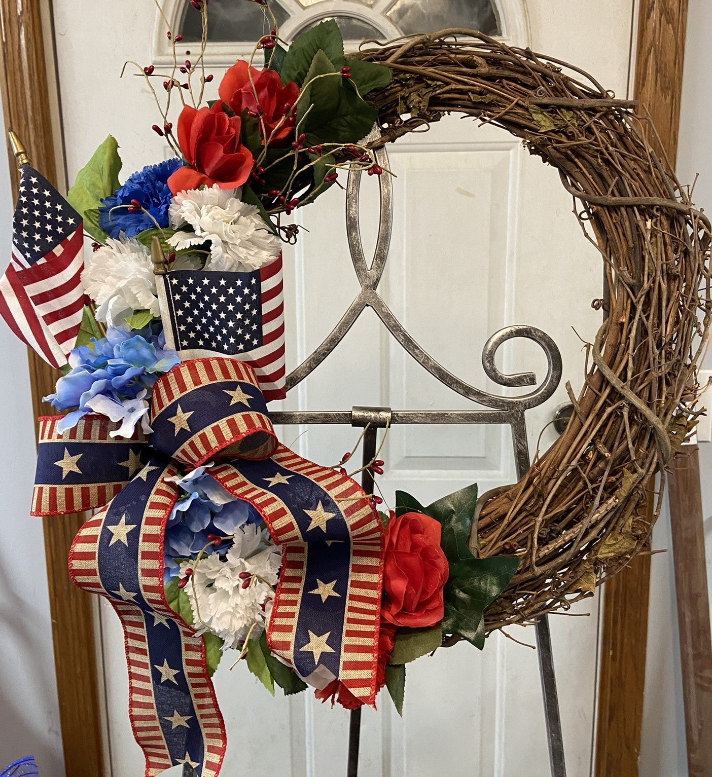 18" Grapevine Patriotic Wreath