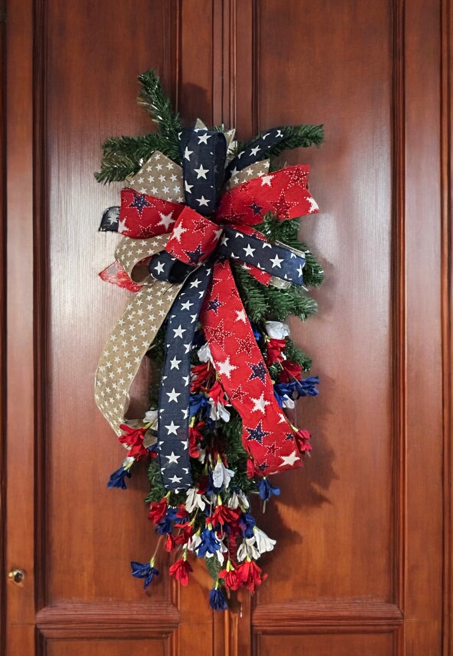 Patriotic Floral Swag