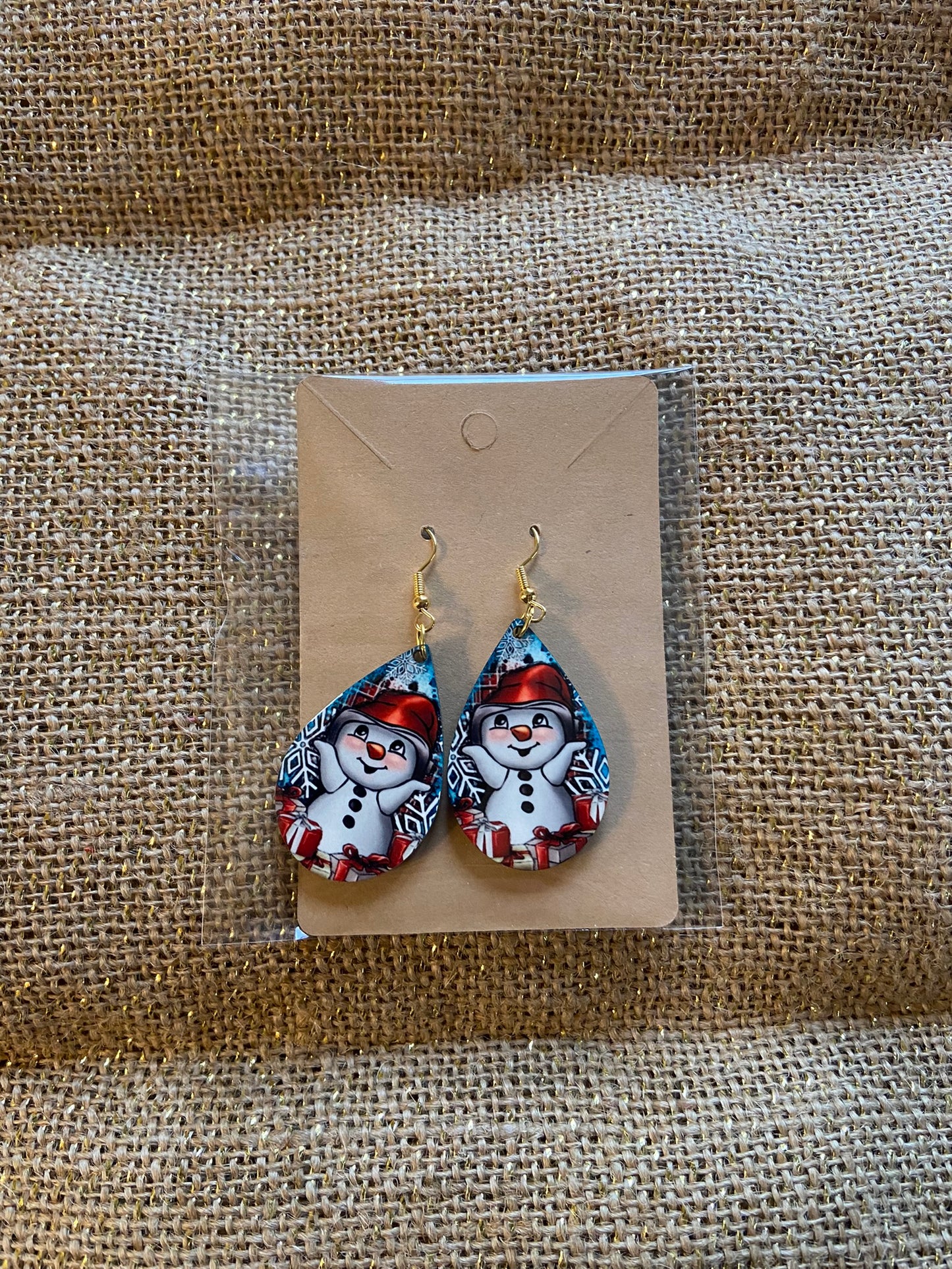 Snowman Earrings