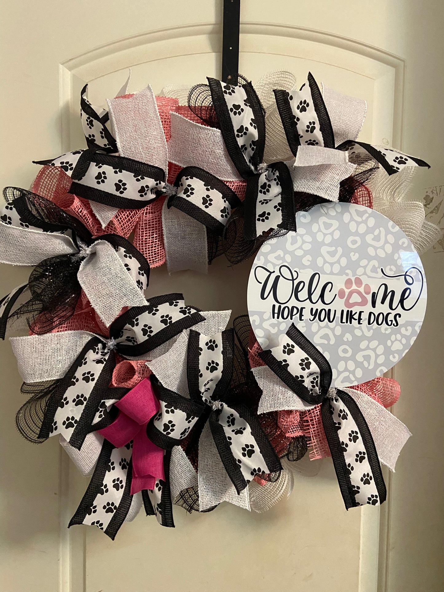 Welcome hope you like dogs wreath