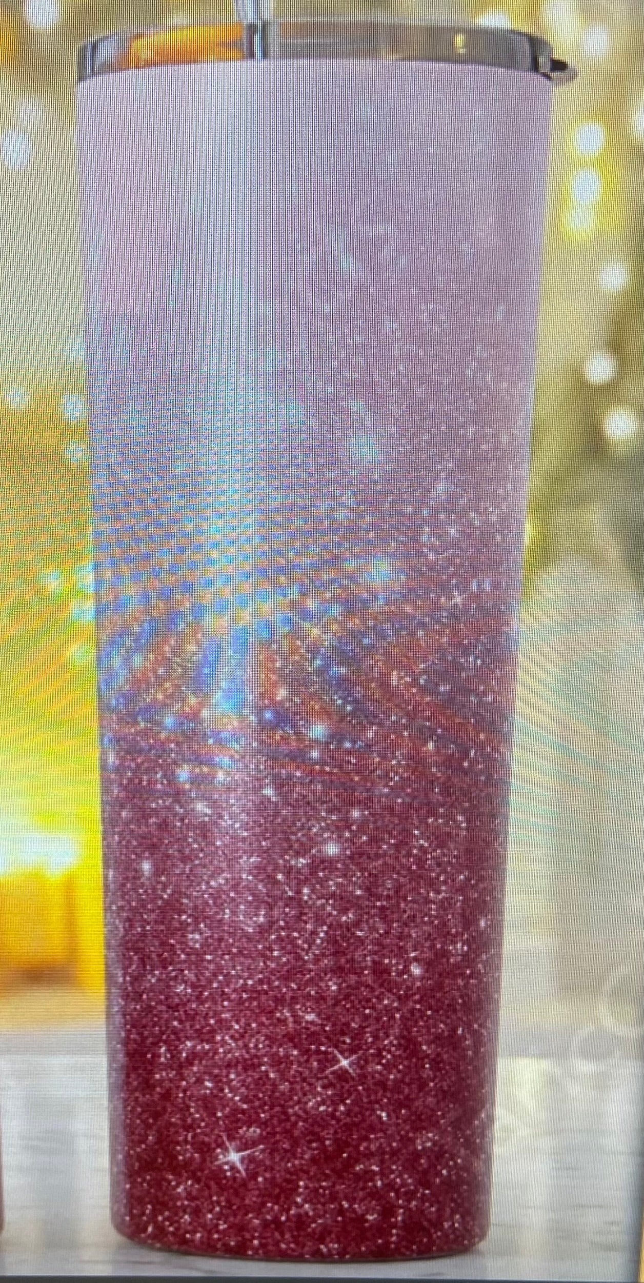 Pink sparkle tumbler