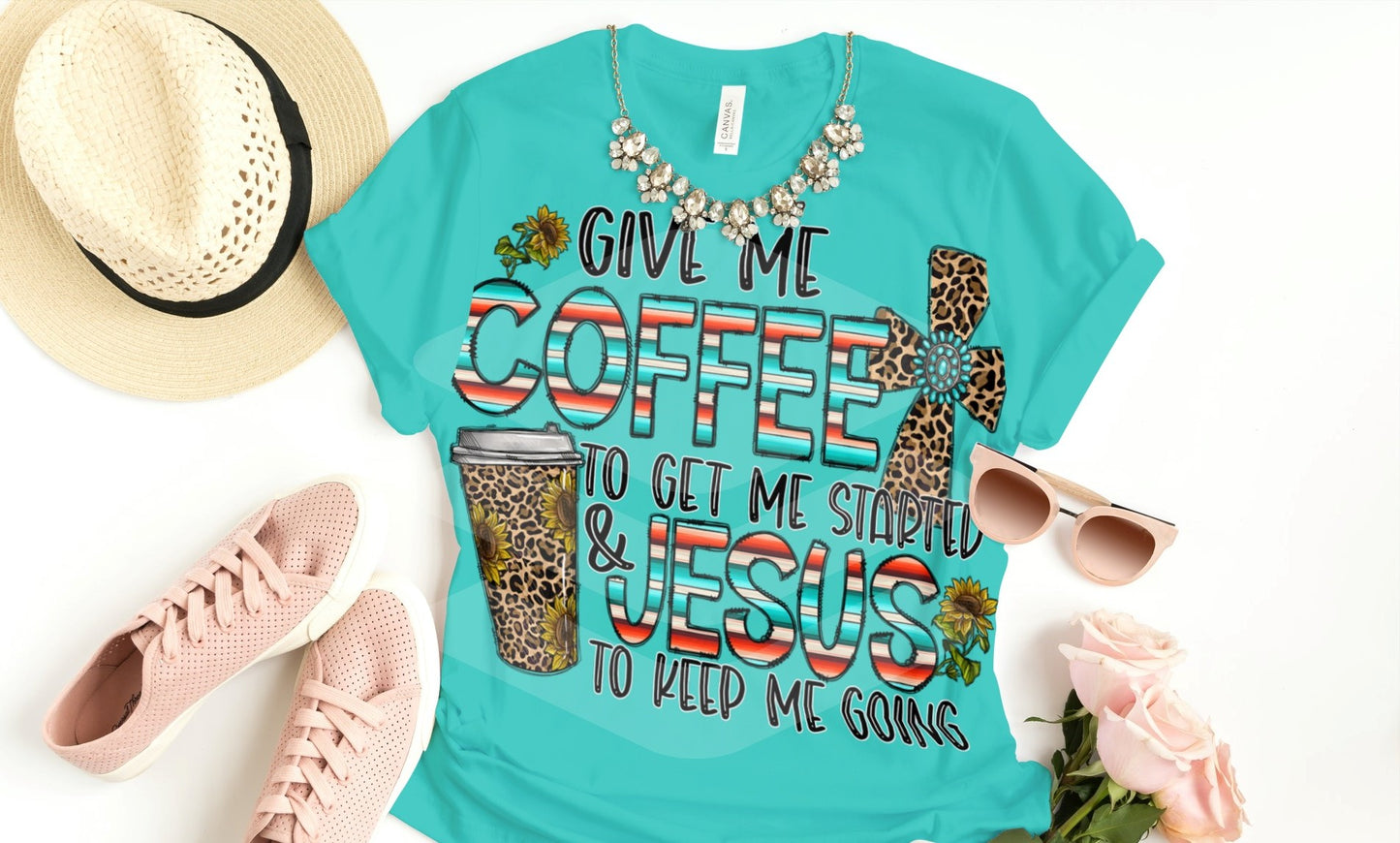Religious Give me coffee t-shirt