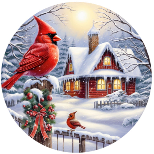 Cardinal Wreath Sign