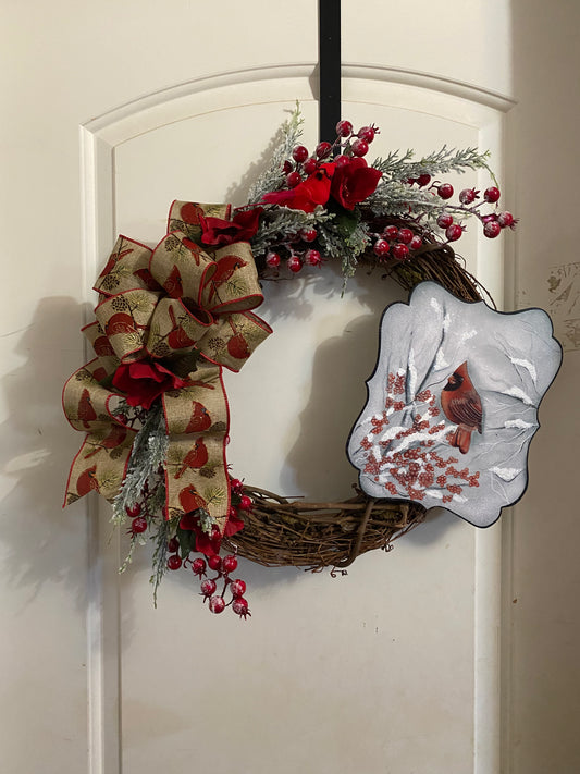 Cardinal Wreath