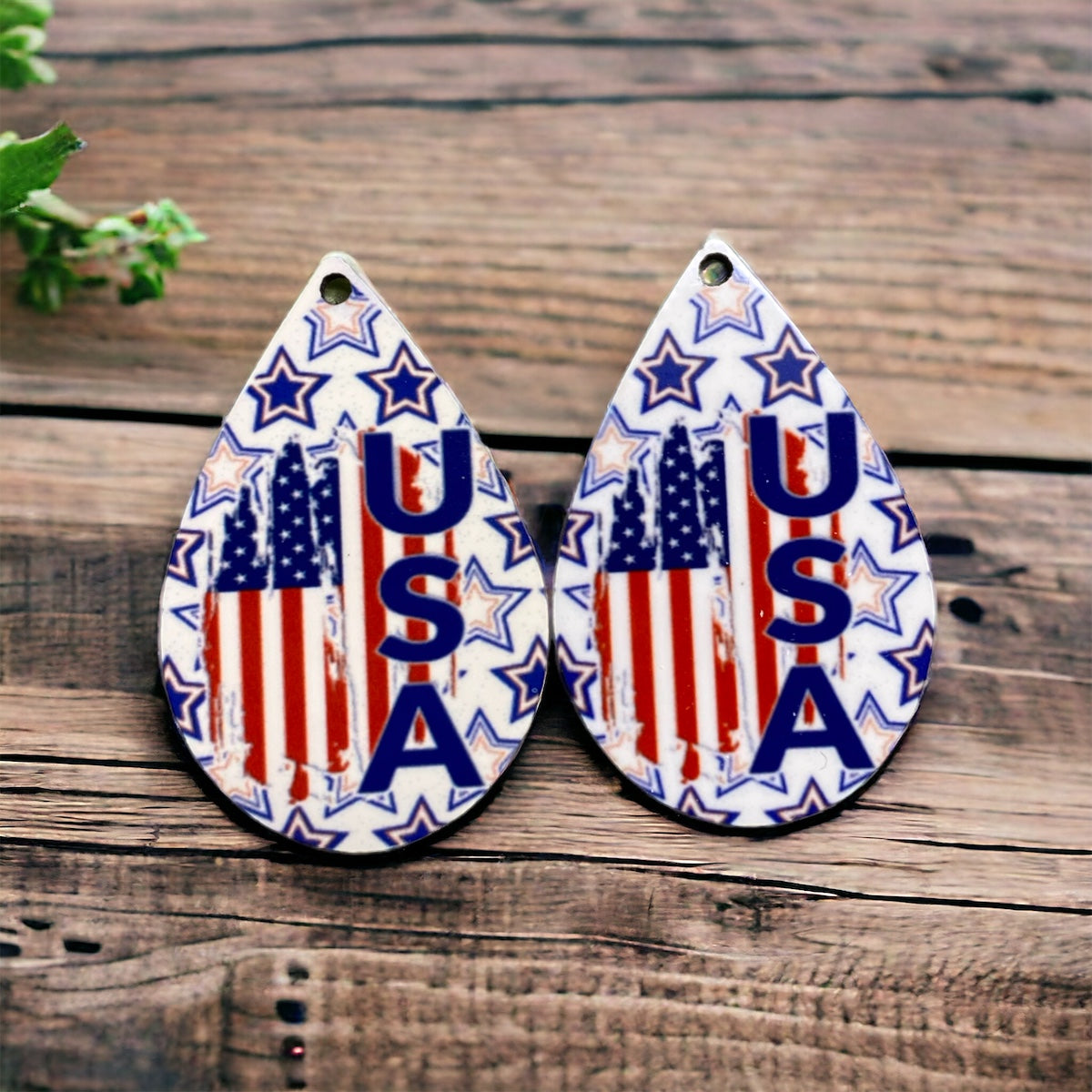 USA Hoop Earrings