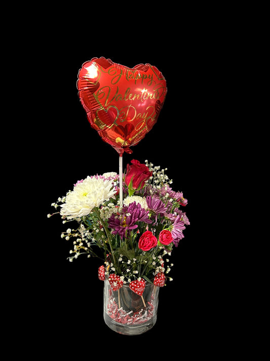 Valentine Artificial Flower Bouquet