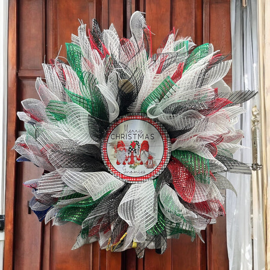 Gnome Christmas Wreath