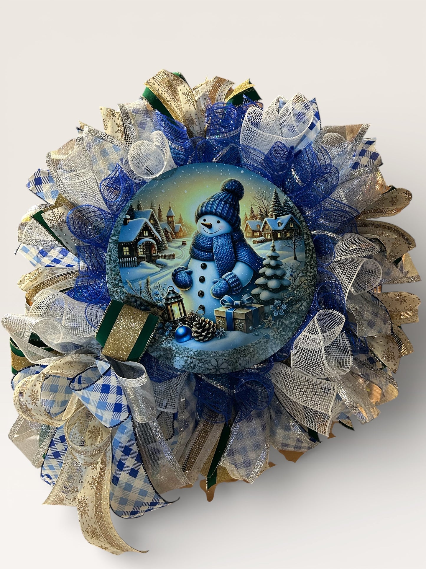 Winter Snowman Wreath