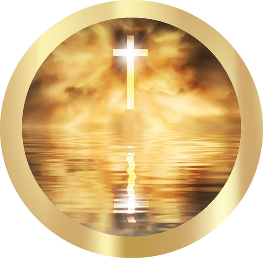 Religious Easter Metal Wreath sign