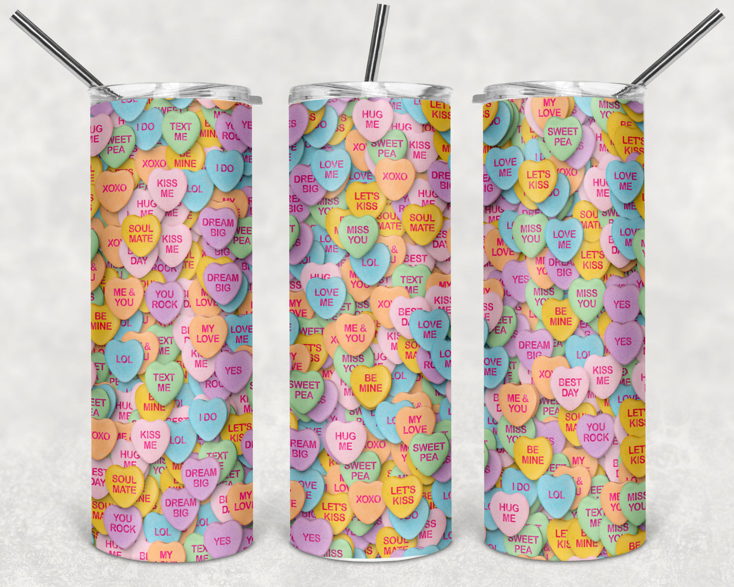 Conversation Hearts 20oz Tumbler