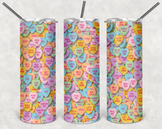 Conversation Hearts 20oz Tumbler
