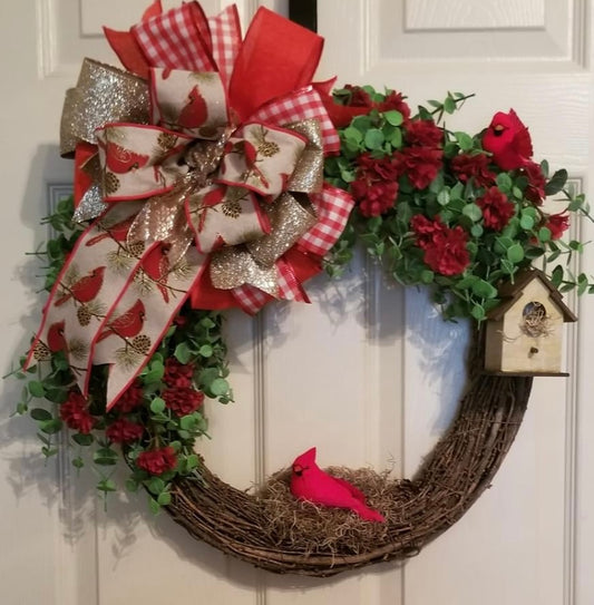 Cardinal Wreath