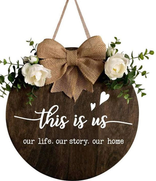This is us wood door hanger