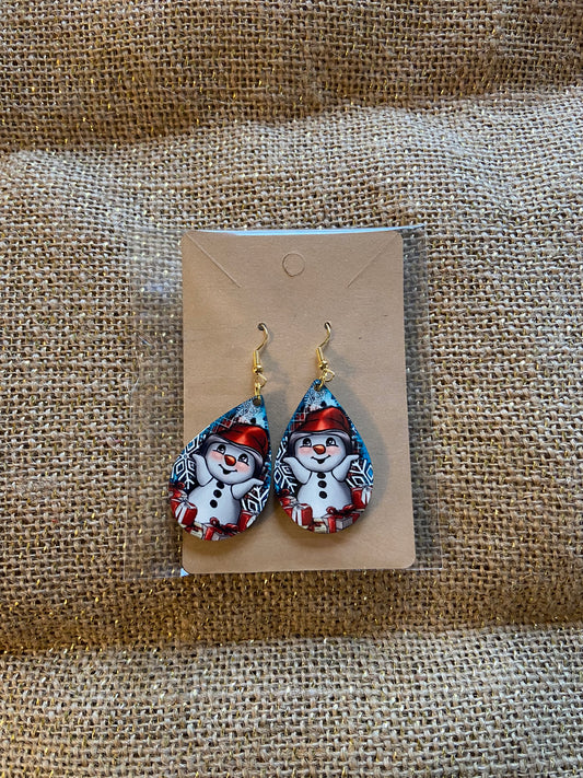 Snowman Earrings