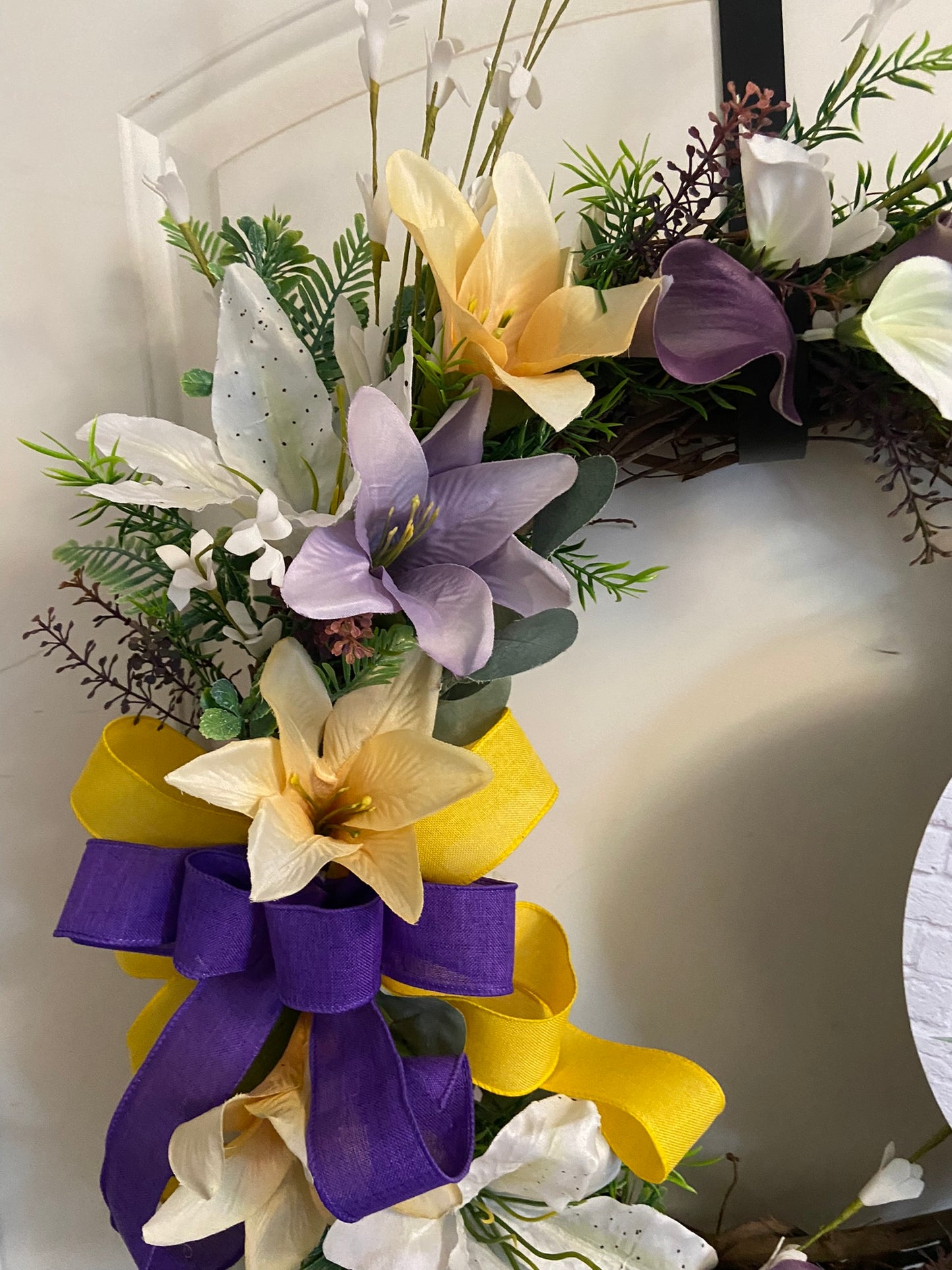 18" Grapevine Easter Cross Wreath