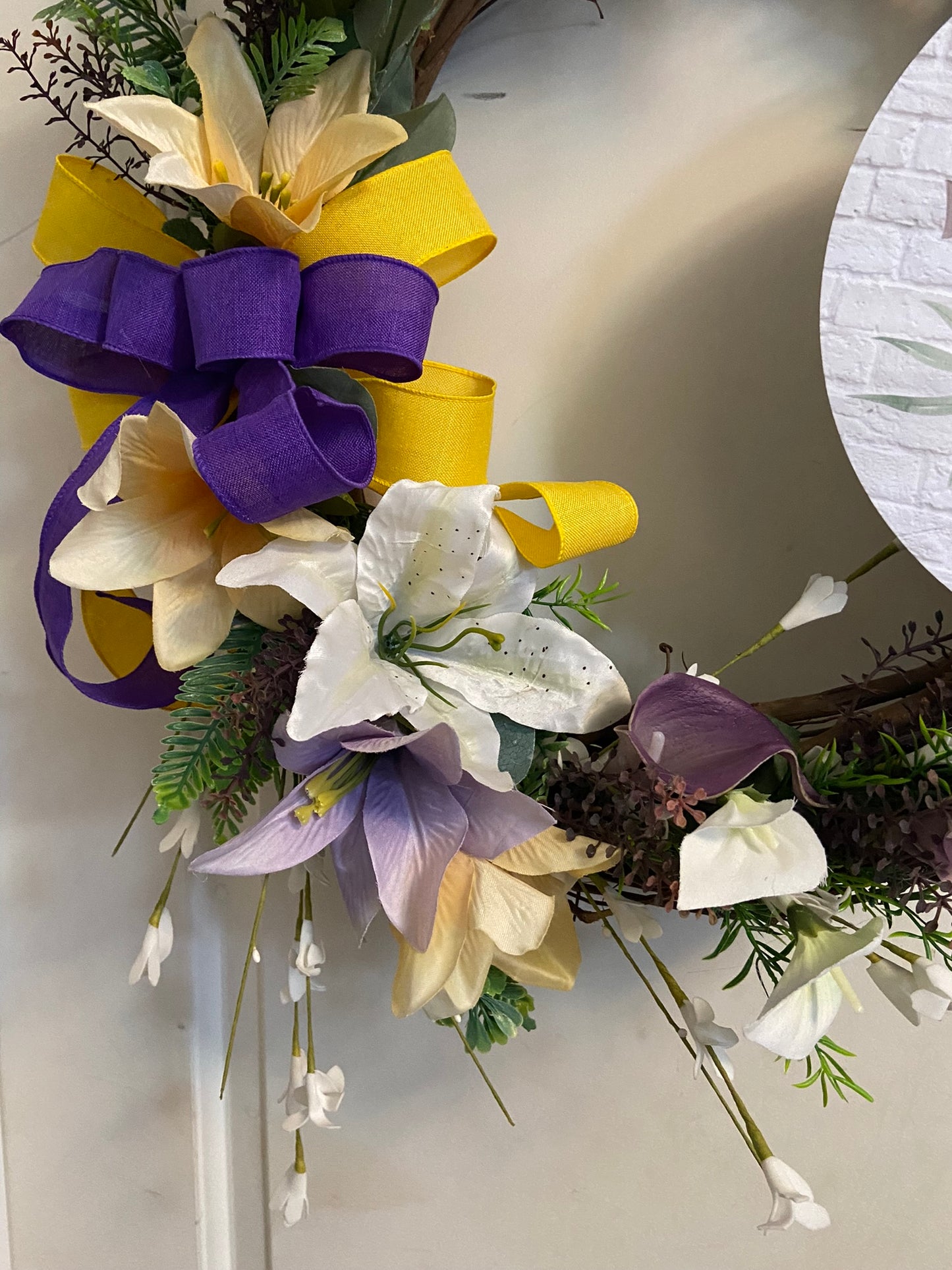 18" Grapevine Easter Cross Wreath