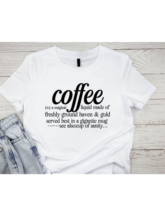 Coffee Cup Of Sanity T-shirt