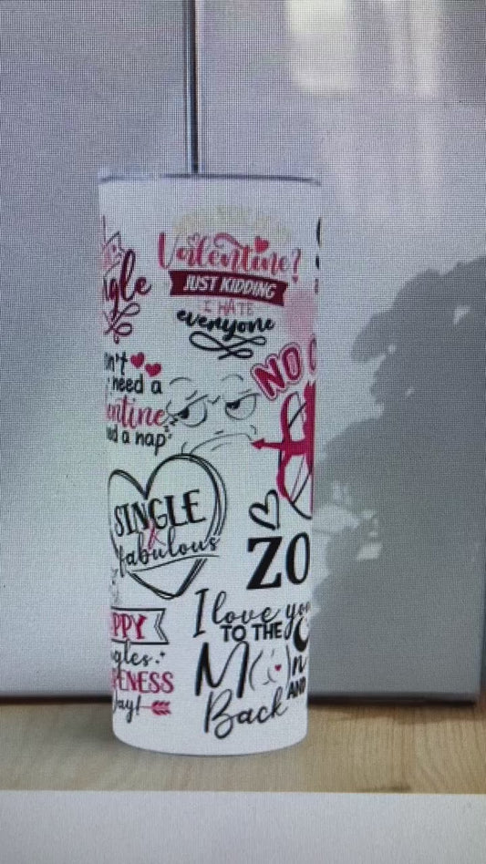 Single Cupid Valentine 20 oz Tumbler