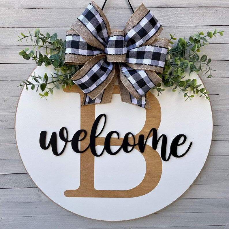 Personalized Wood Door Hanger