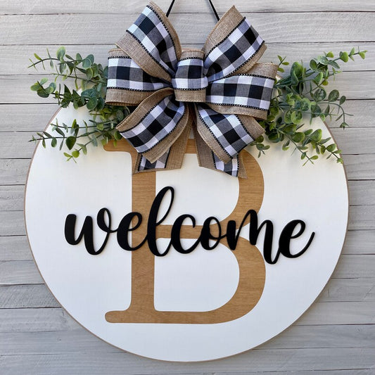 Personalized Wood Door Hanger